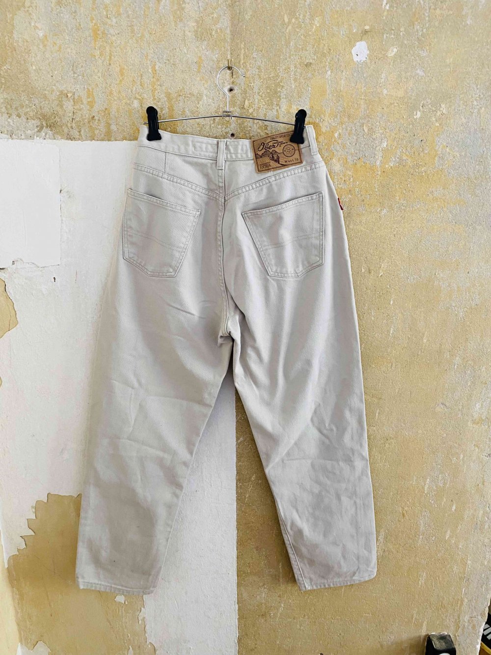 Vintage High Waist Jeans in Naturweiß