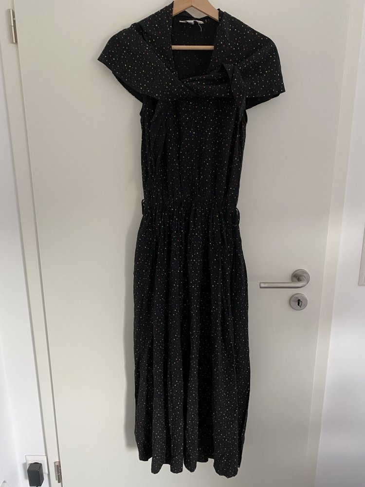 Gepunktetes Maxi Kleid Vintage