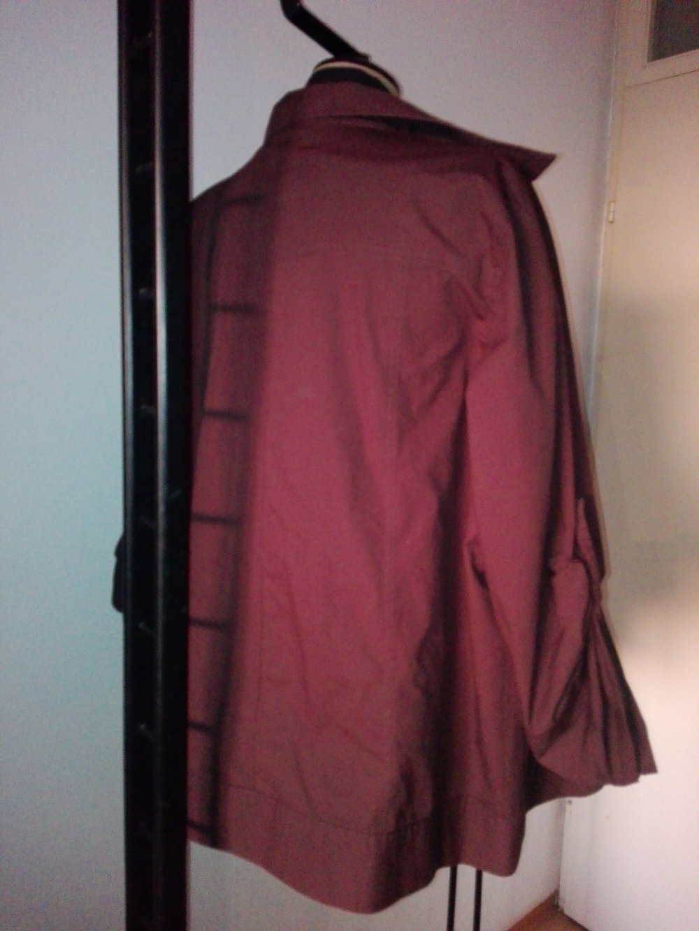Bluse Hemd Blusenjacke Gr. 52 Braun Neu Stretch