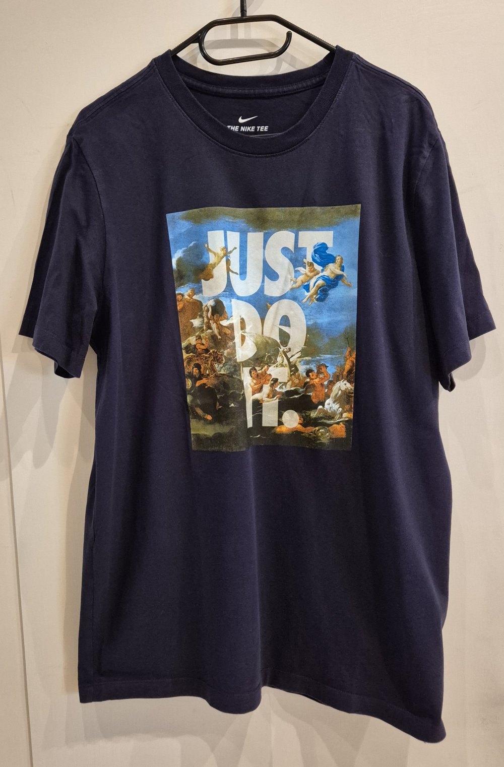 Nike T-Shirt blau Gr L