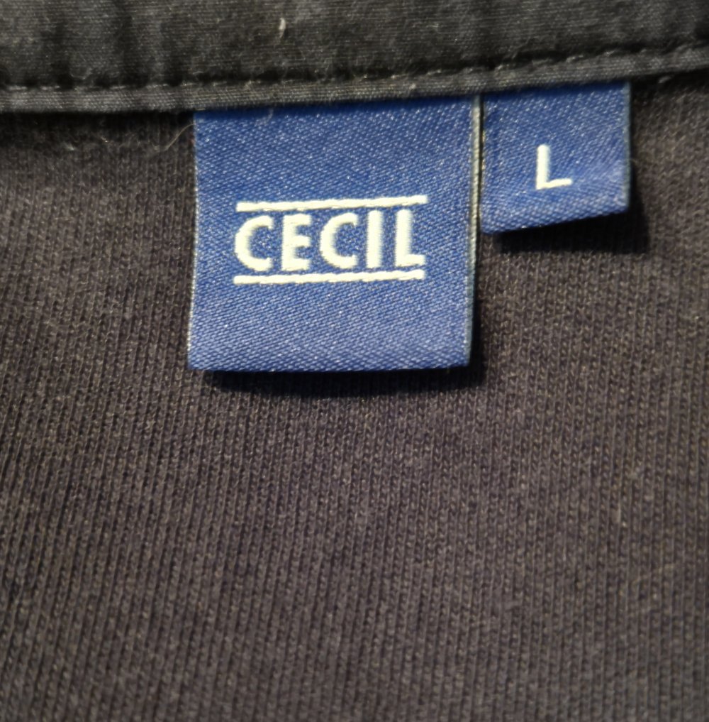 Cecil Langarmshirt Longsleeve schwarz Gr L