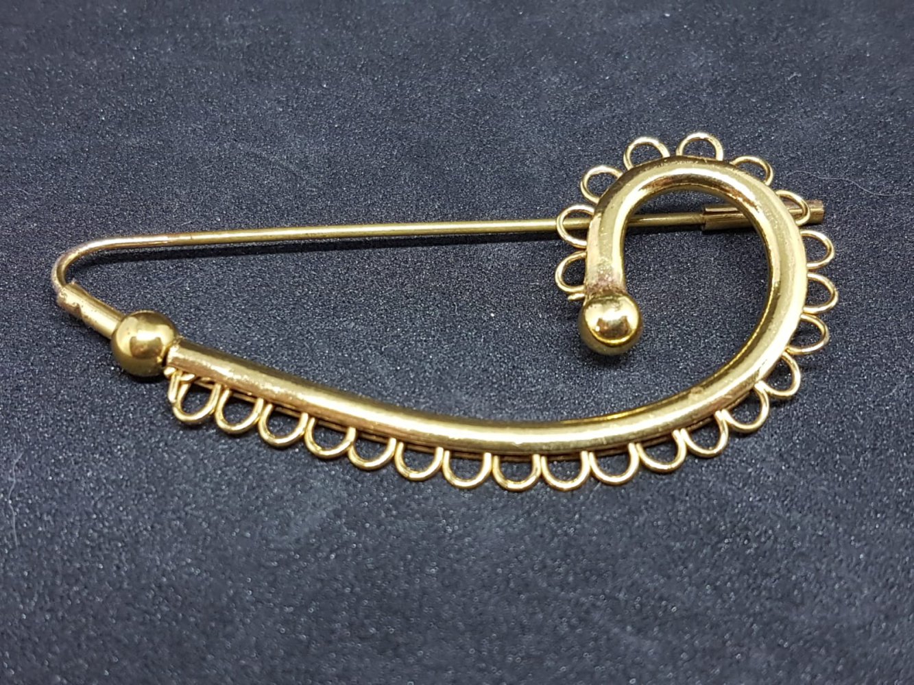 Brosche, Metall, goldfarben