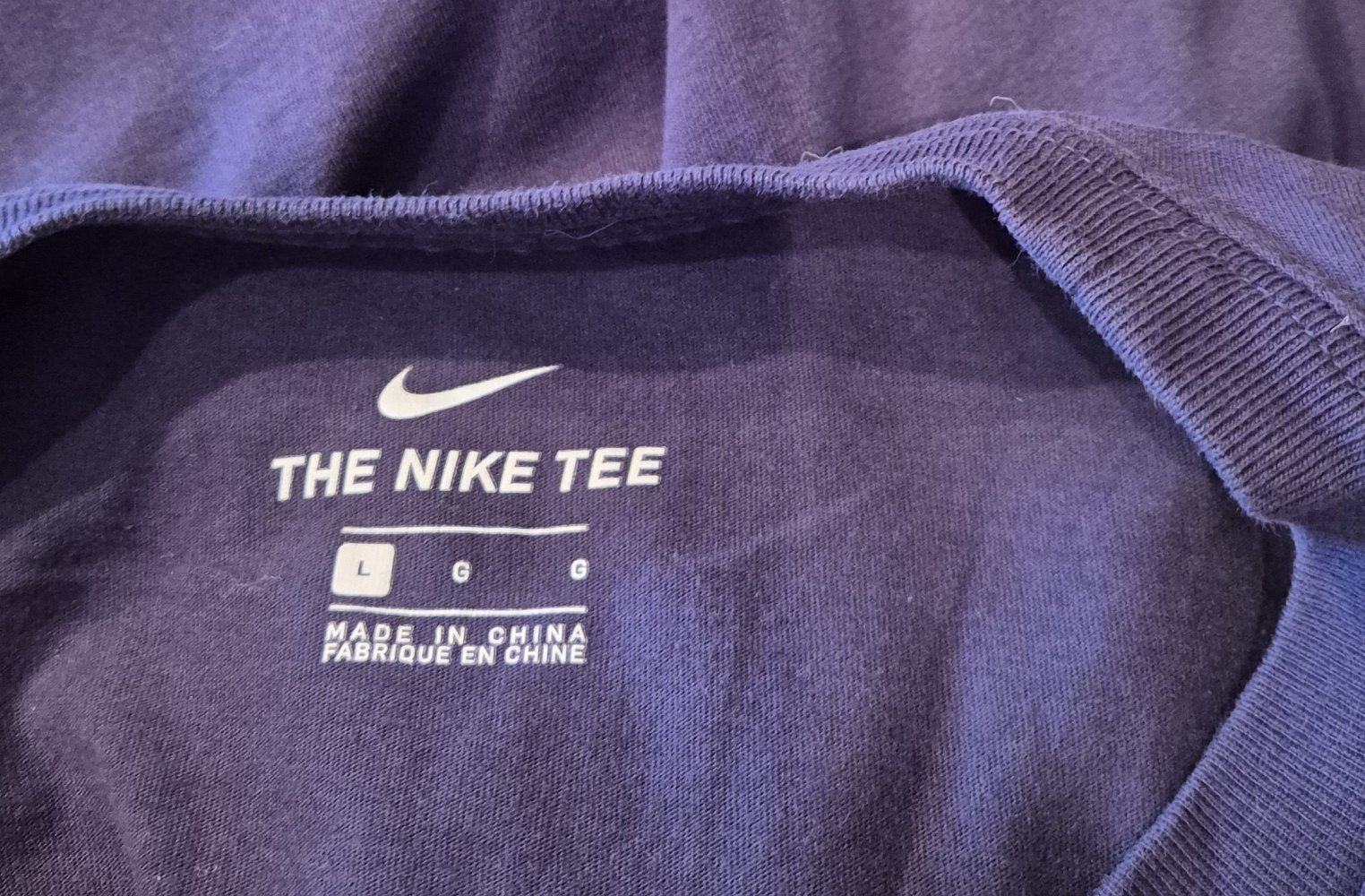 Nike T-Shirt blau Gr L