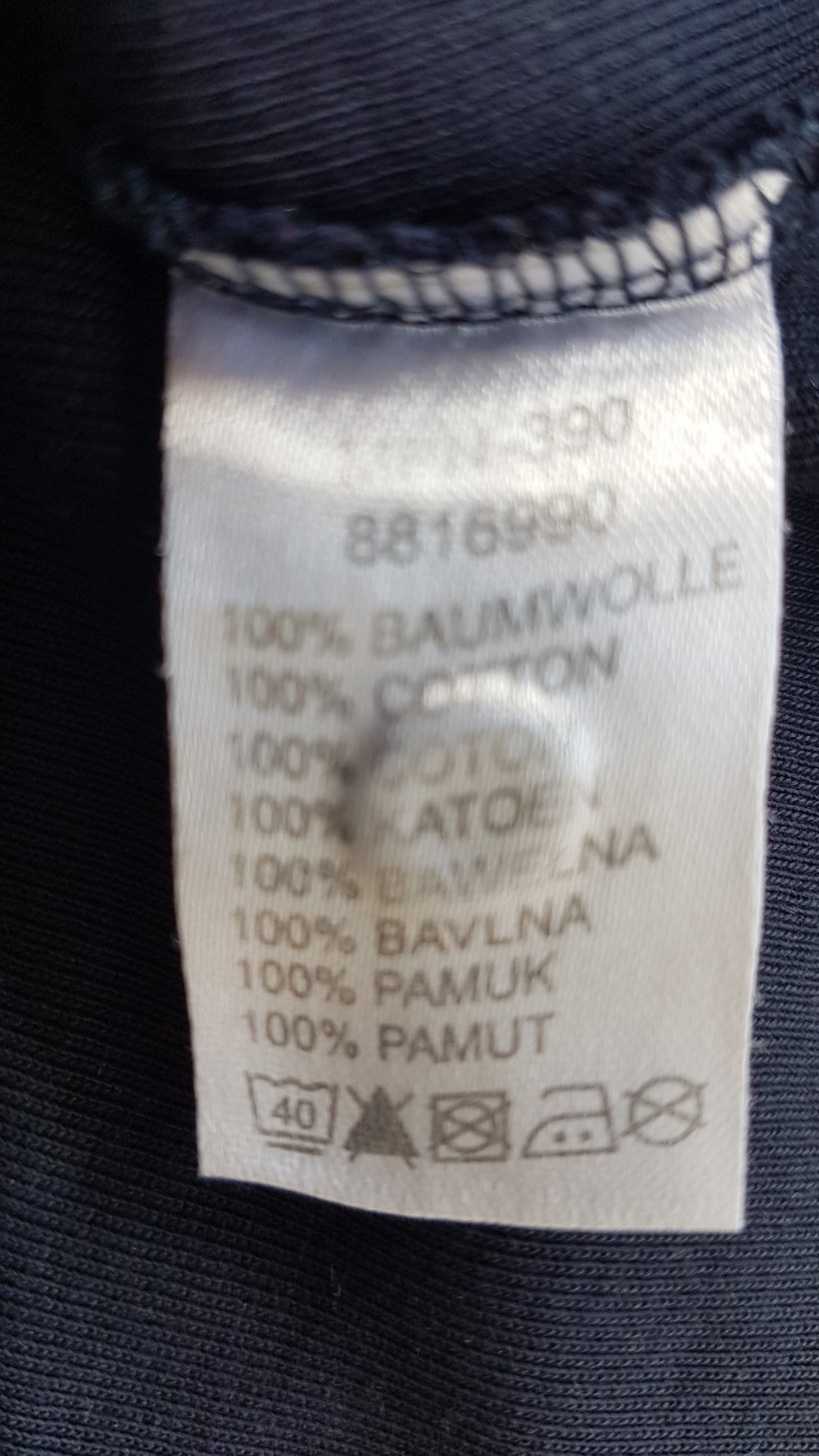 Marco Pecci Langarmshirt 3/4 Arm, blau, Gr. 38