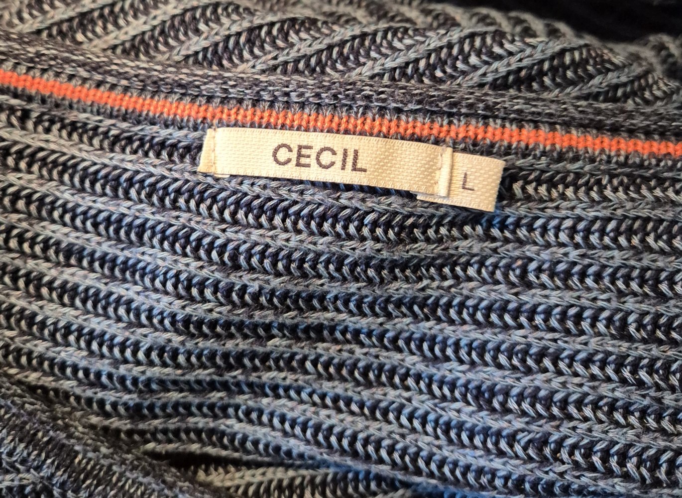 Cecil Pullover blau Gr L