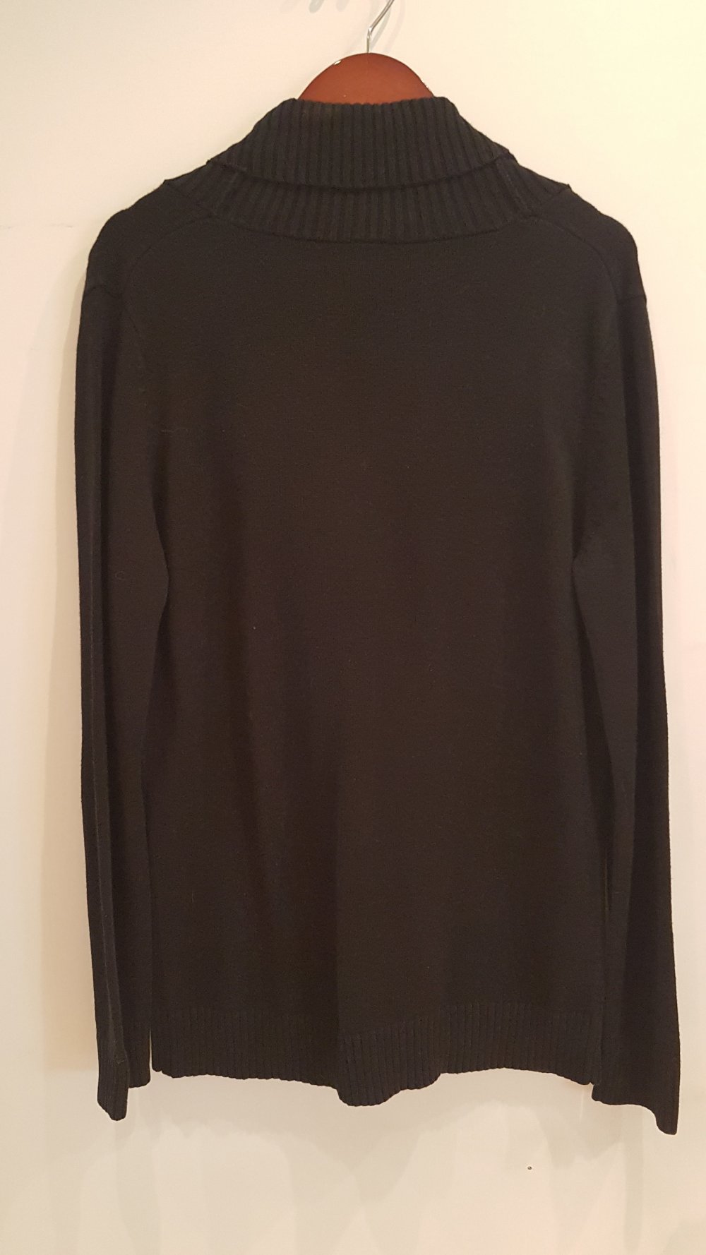 S. Oliver Pullover, V-Ausschnitt, schwarz, Gr. 40