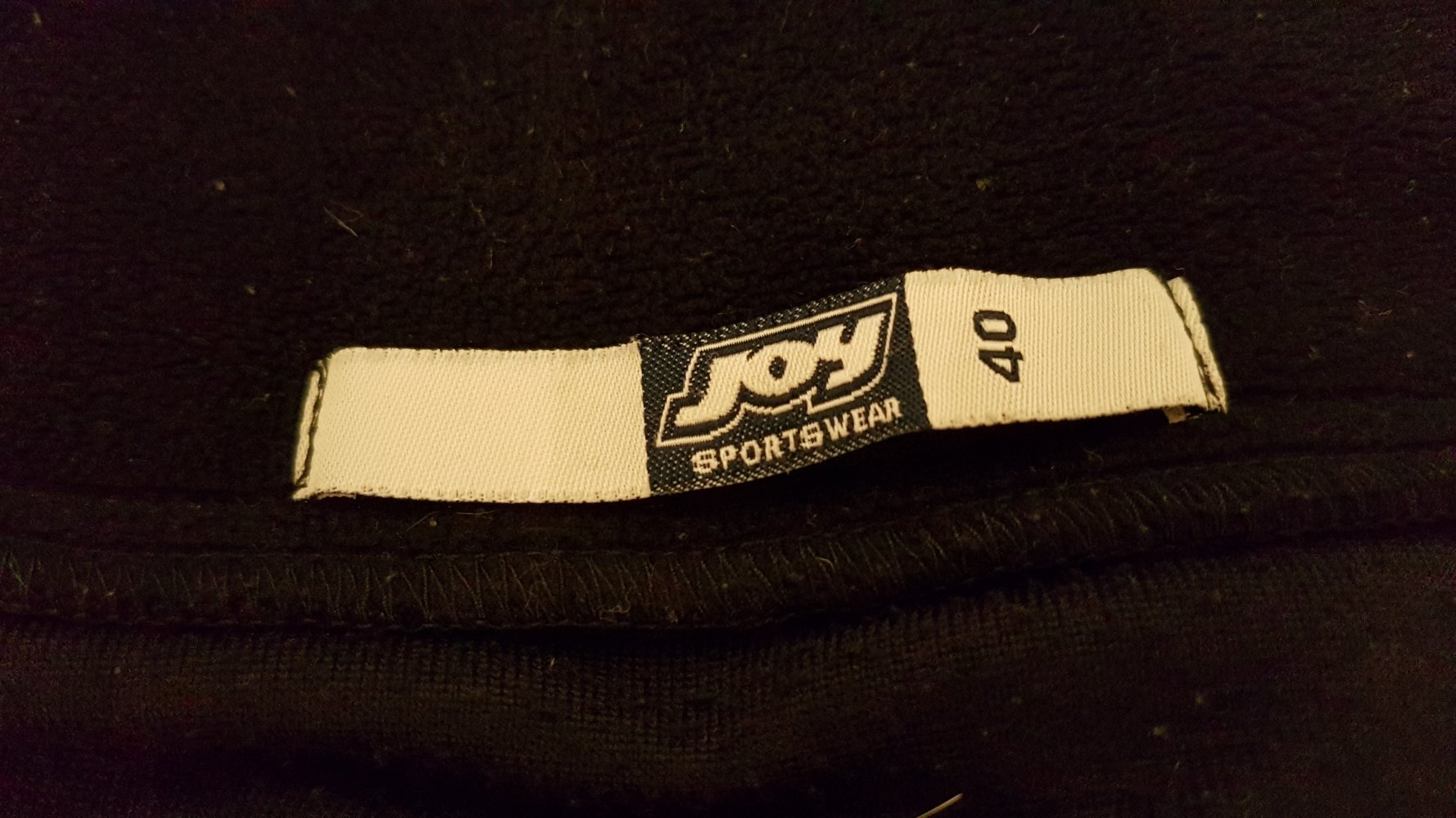 Joy Fleecejacke, schwarz, Gr 40
