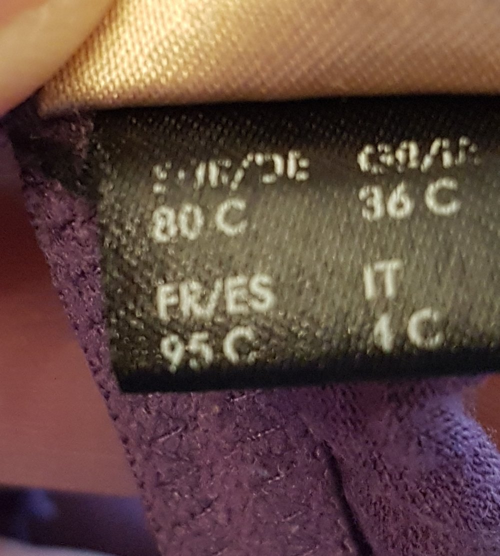 BH lila Spitze gepolstert 80 C