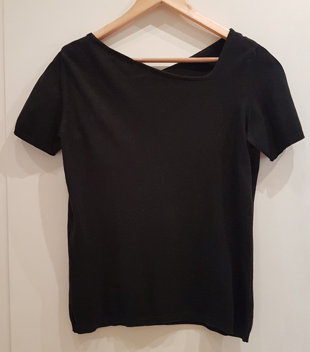 Cascia Shirt T-Shirt schwarz asymmetrisch Gr M