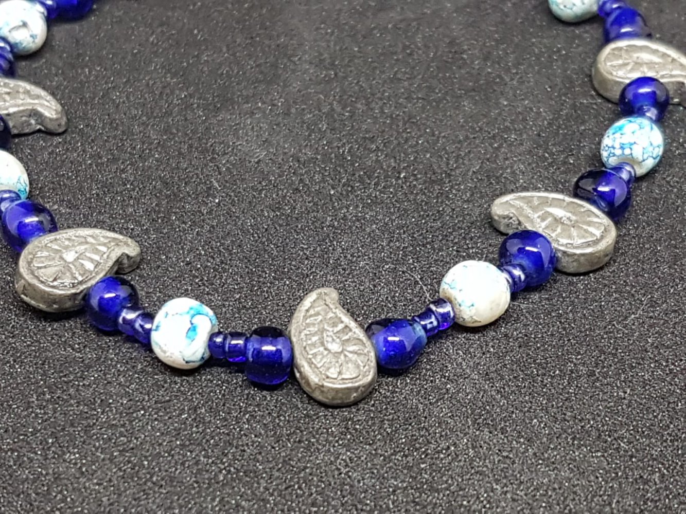 Armband blau silber