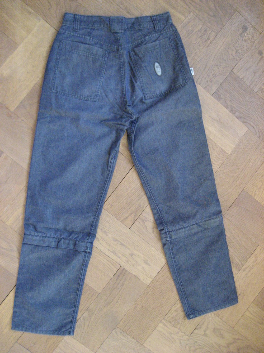 IQ Zip-off Jeans, blau grün, Gr. M