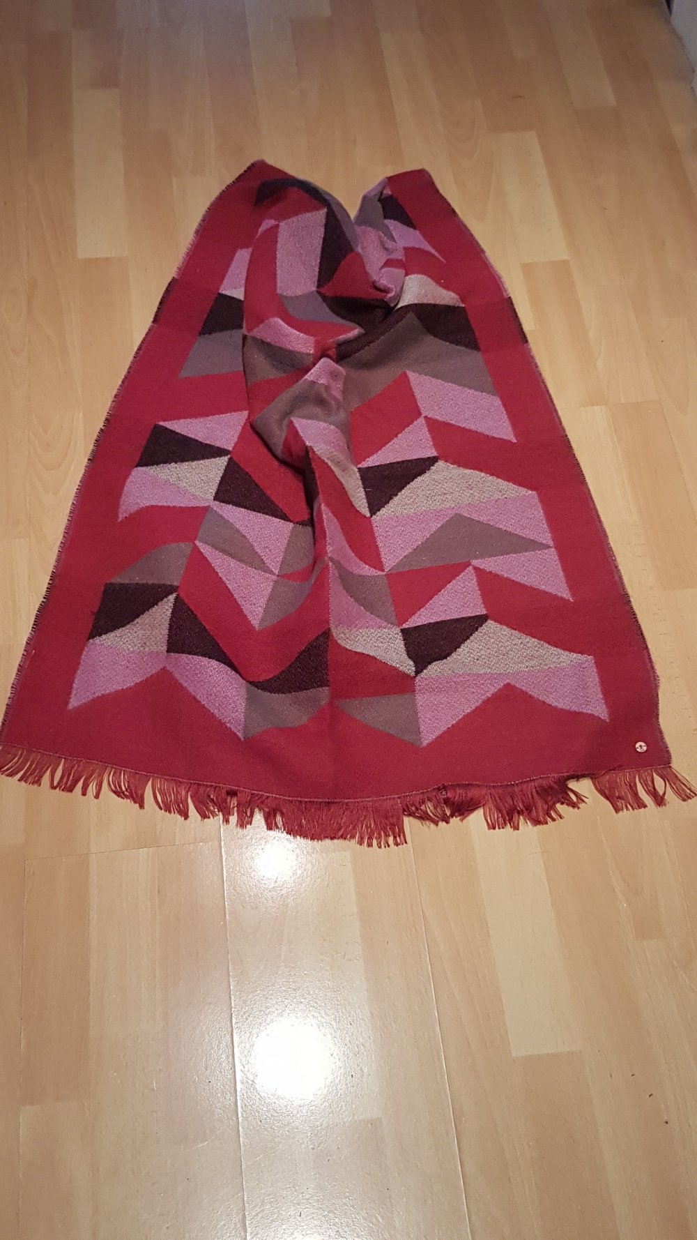 edc Esprit Schal Wolle lila rosa bordeaux XL