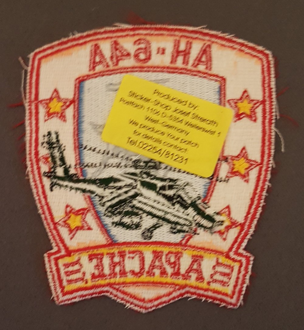 Aufnäher US Army Apache AH-64A