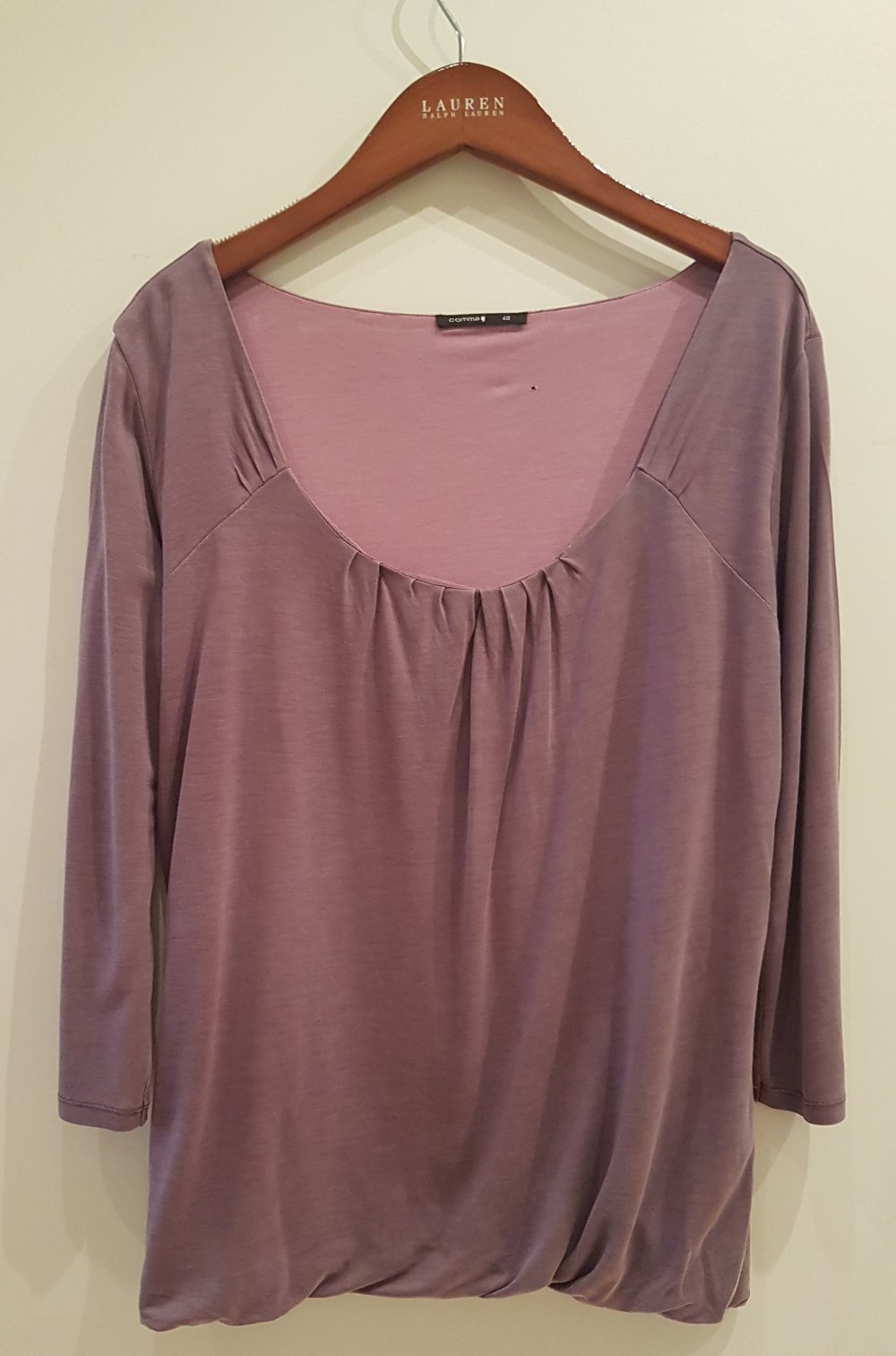 Comma Shirt Bluse flieder Gr 40