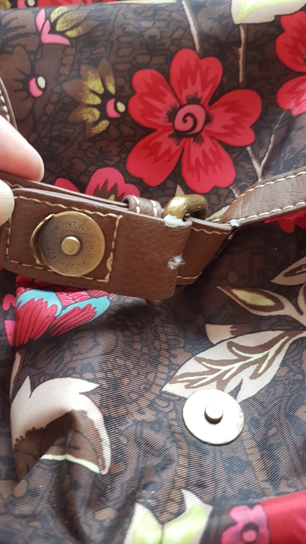 Oilily Handtasche, Umhängetasche braun Blumen