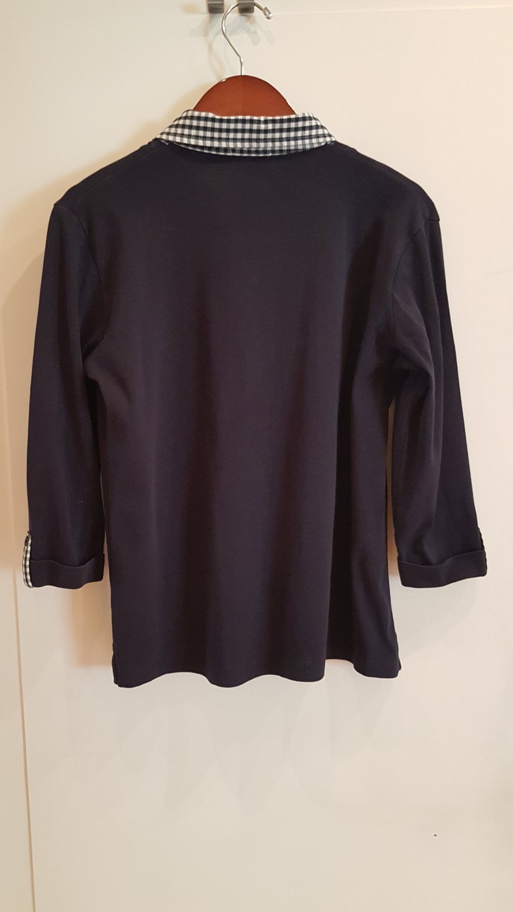 Marco Pecci Langarmshirt 3/4 Arm, blau, Gr. 38