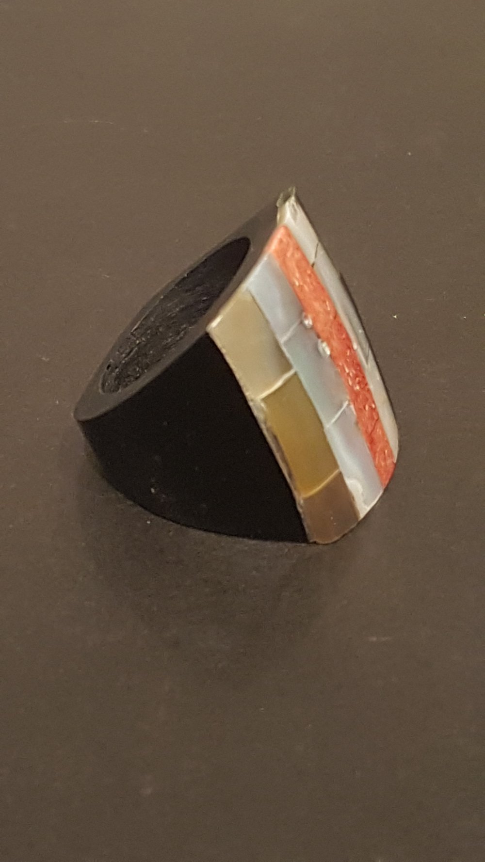 Ring Kunststoff -harz?, modisch, bunt