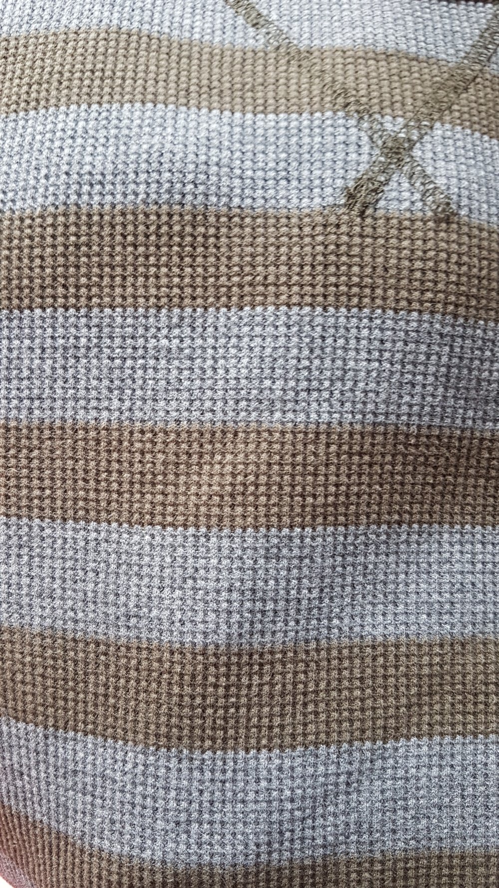 Express Pullover grün grau gestreift Gr XL