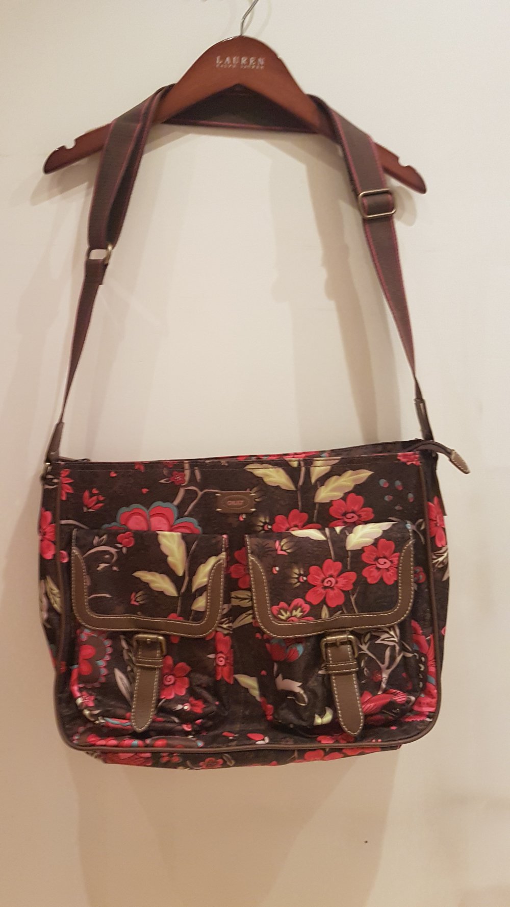 Oilily Handtasche, Umhängetasche braun Blumen