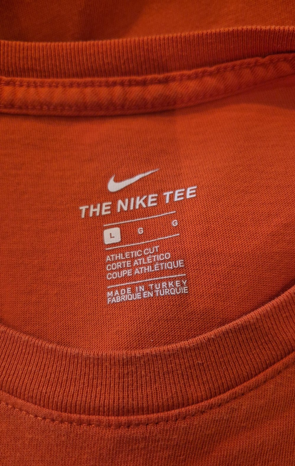 Nike T-Shirt orange Gr L