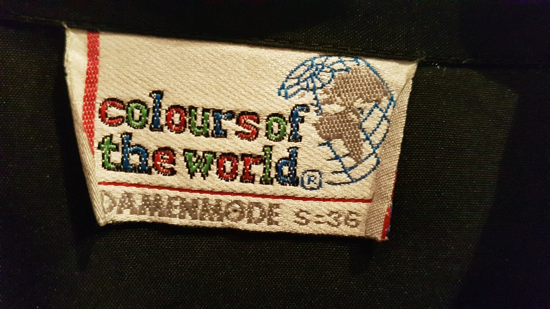 colours of the world Bluse 3/4 Arm schwarz Gr 36