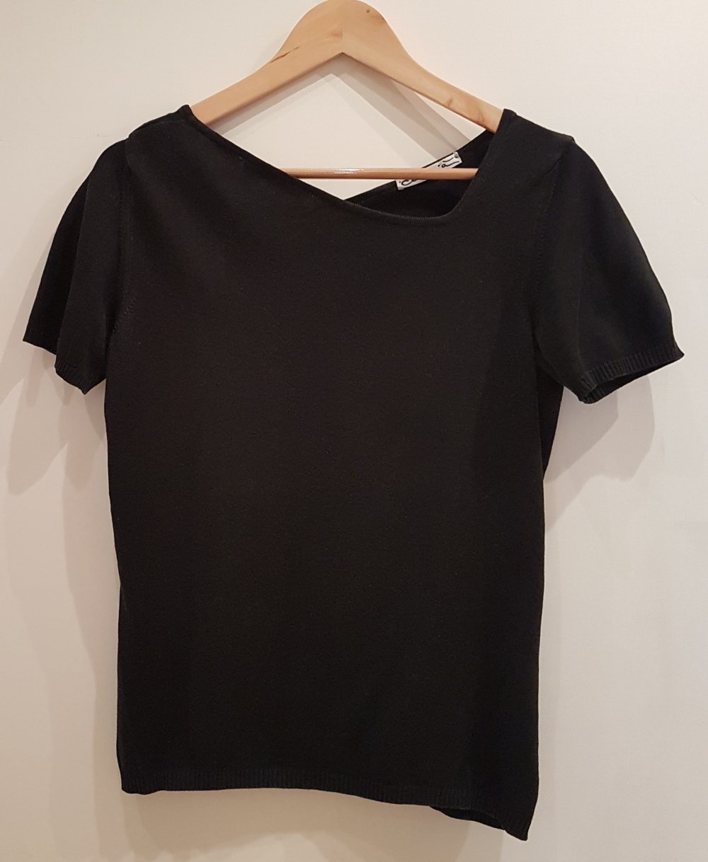 Cascia Shirt T-Shirt schwarz asymmetrisch Gr M