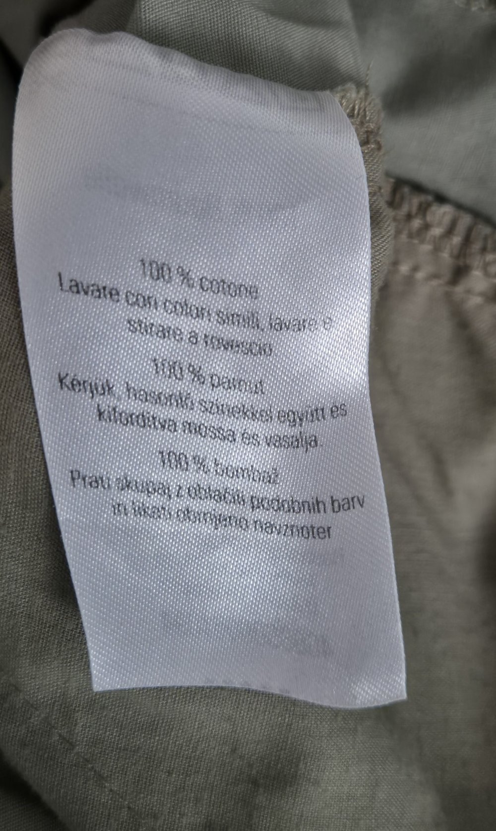 Watson Cargohose Herren Gr 52 beige grün olive