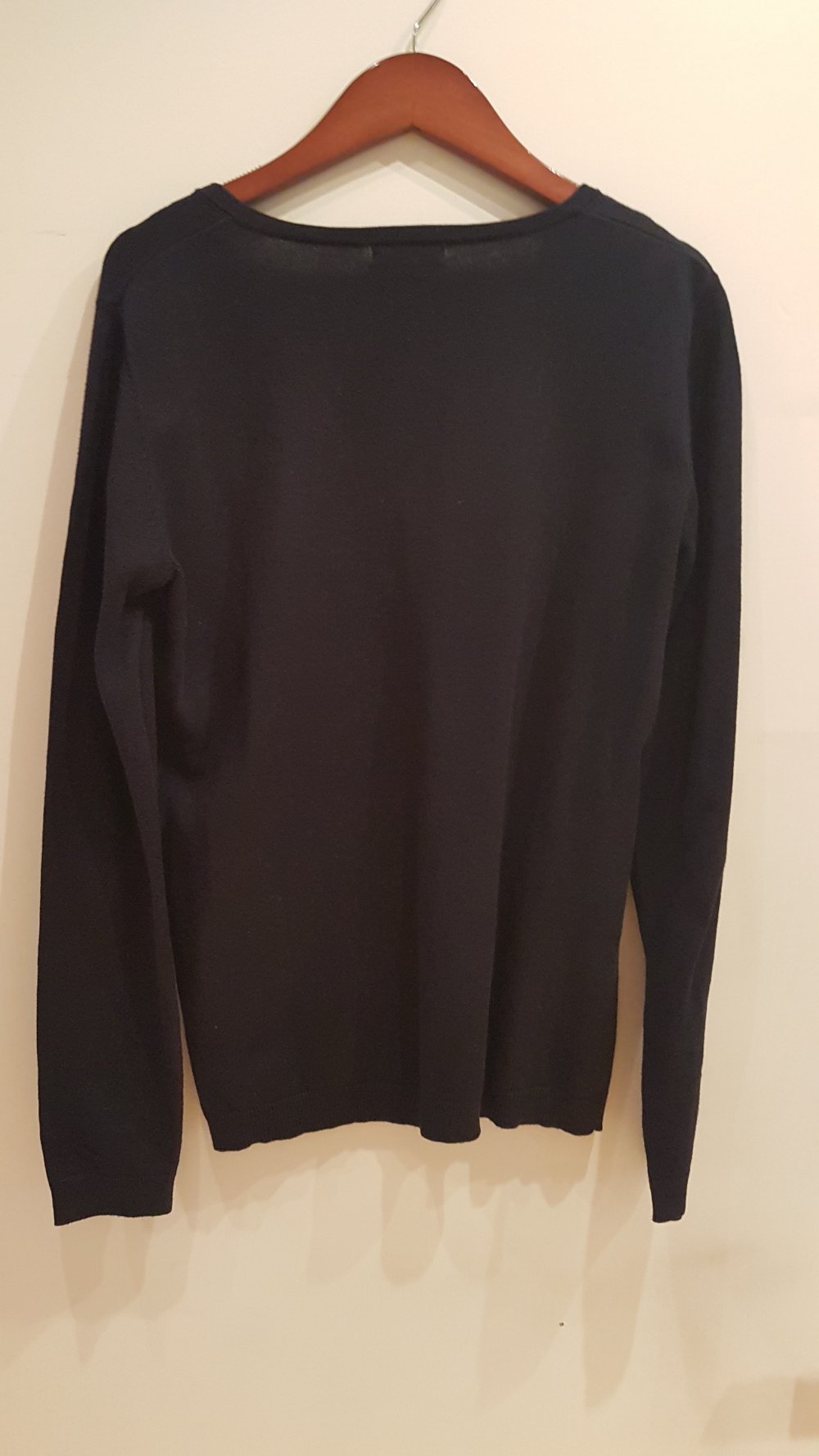 Montego Pullover dunkelblau Gr M V-Ausschnitt