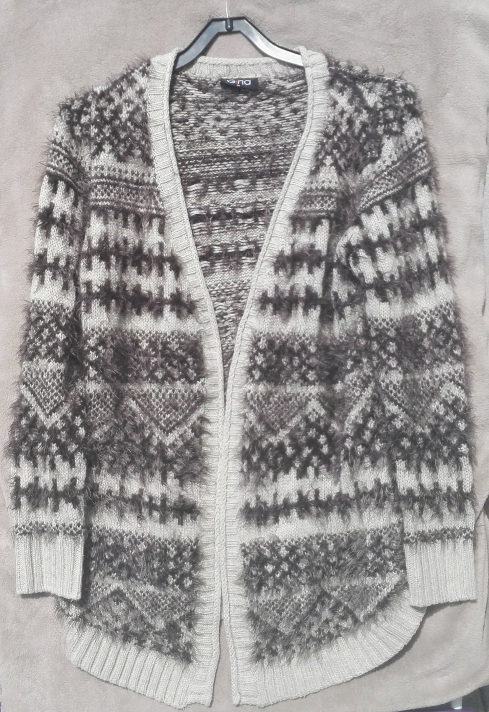 Strickjacke Cardigan gemustert