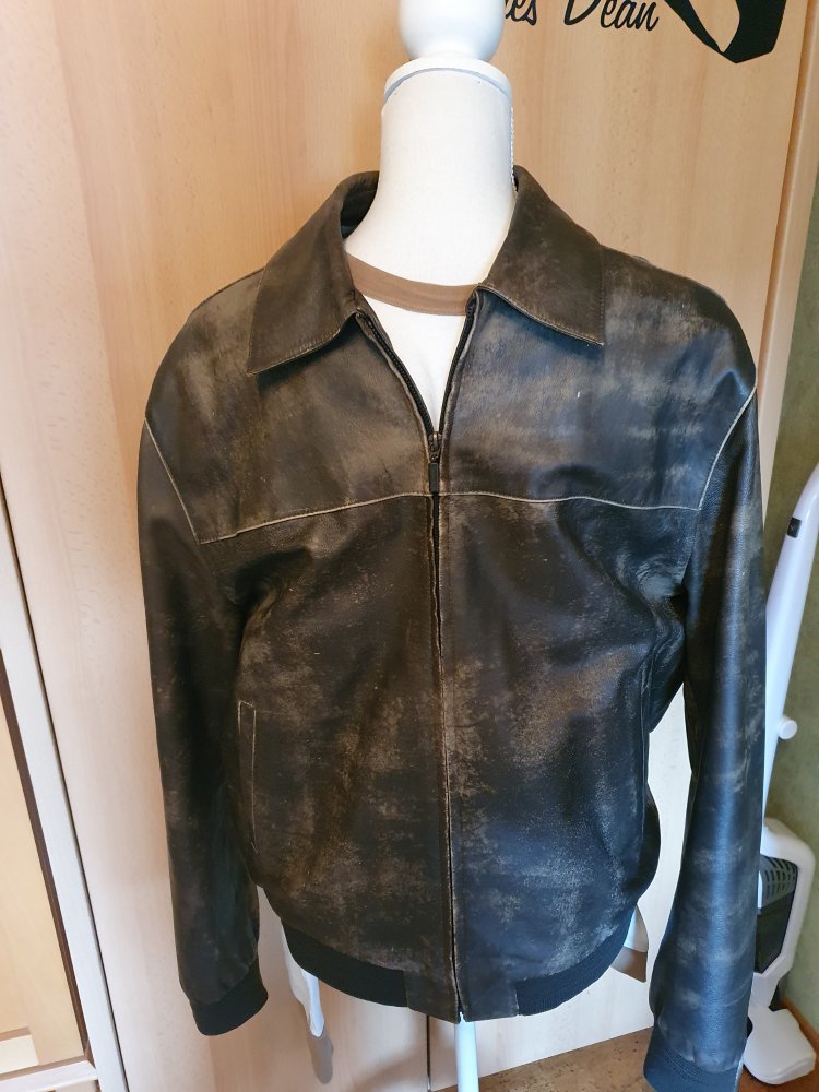 Braune Lederjacke/ Bikerjacke / Jacke Leder von Milestone