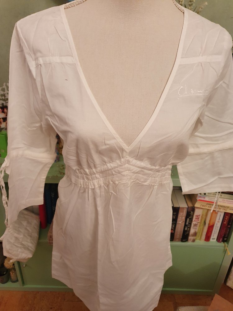 Tolle weiße Tunika / Bluse / Longbluse von Chiemsee