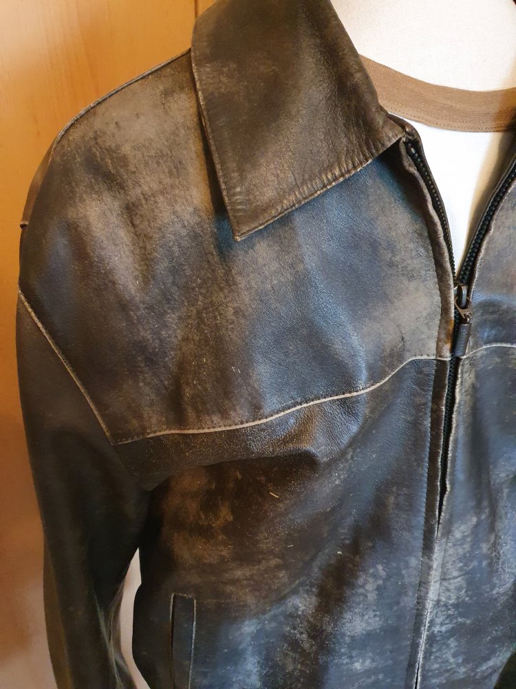Braune Lederjacke/ Bikerjacke / Jacke Leder von Milestone