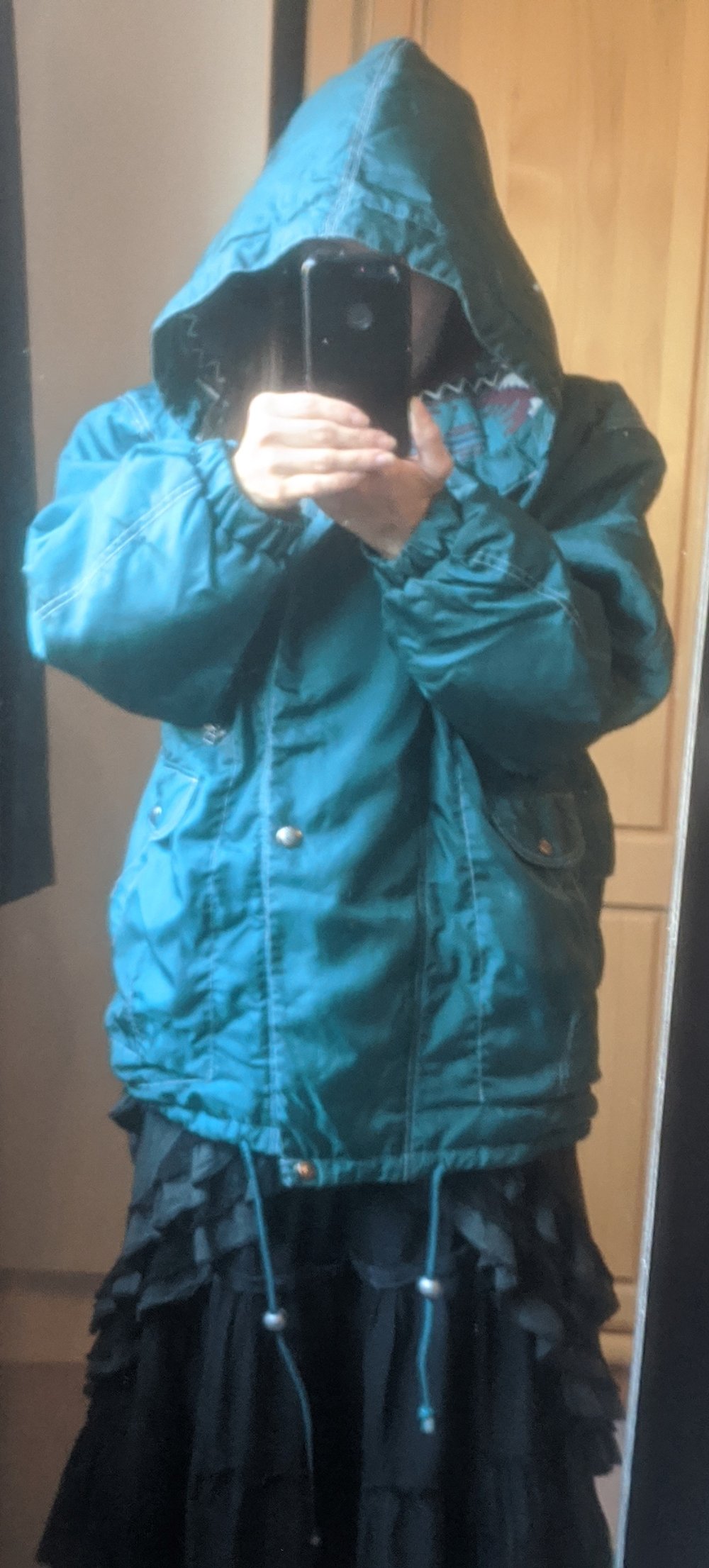 grüne warme Winterjacke  Gr. 176