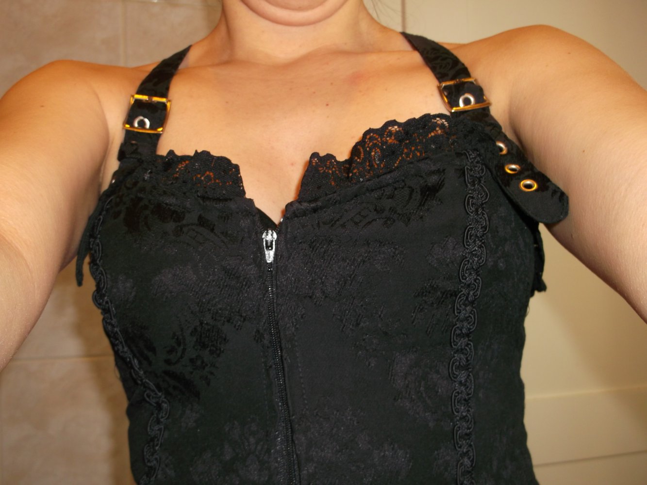 Gothickleid Aderlass Minikleid