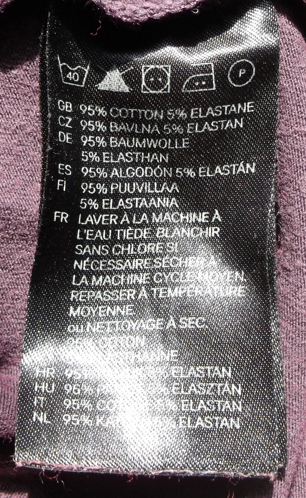 Basic Longsleeve Lila von HM 34
