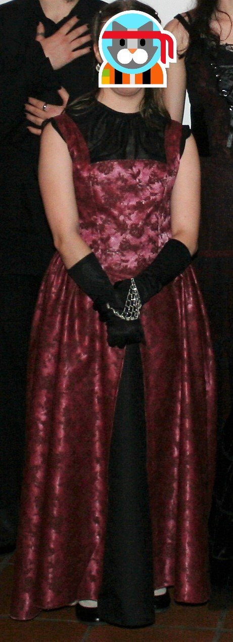 außergewöhnliches Abendkleid Unikat mit Stola