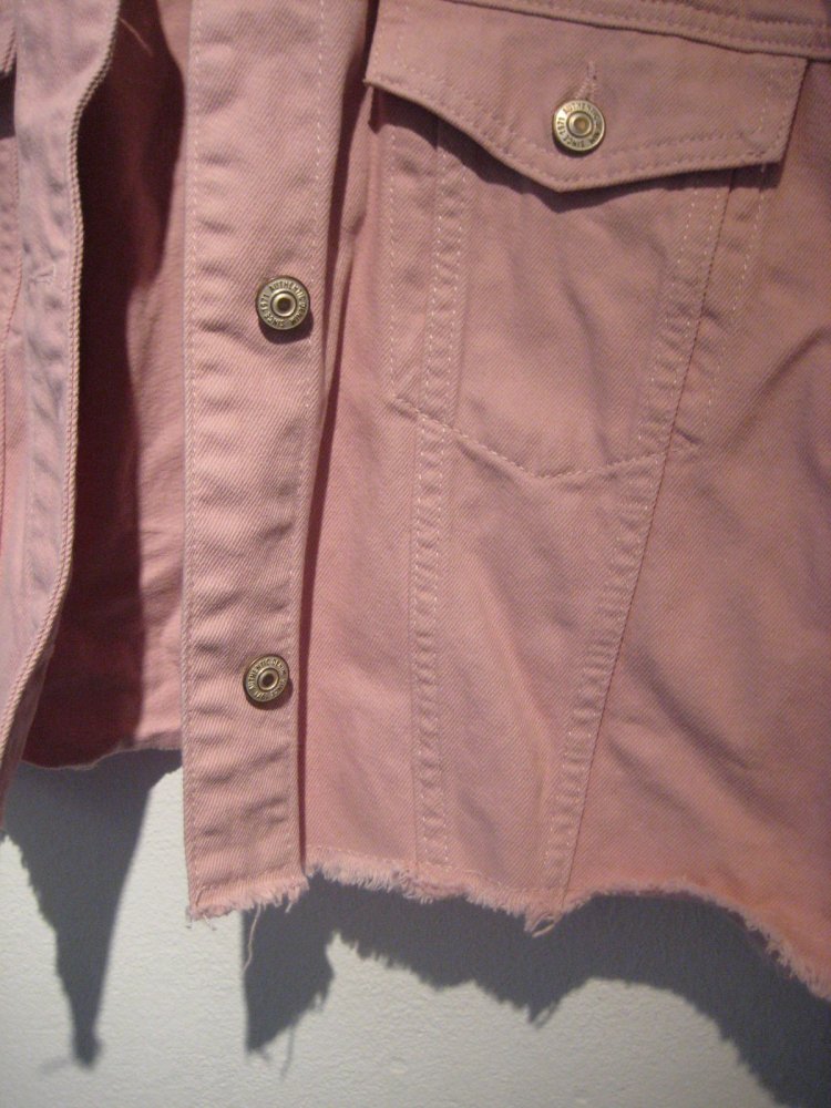 Schicke kurze Jeansjacke in Rosa! rosa, hellrosa, jeansjacke, sommer, übergang, frühling, bequem, schick, elegant, besonders, plussize, oversized, festival, coachella, hippie, boho, fransenlook