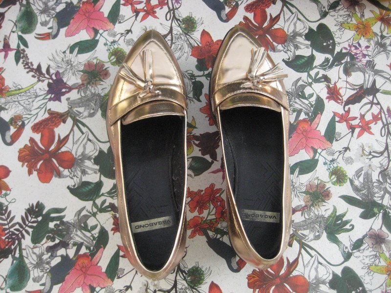 Edle goldene Loafer von Vagabond! schick, edel, vagabond, plateau, roségold, gold, loafer, besonders, creeper, büro, hochzeit
