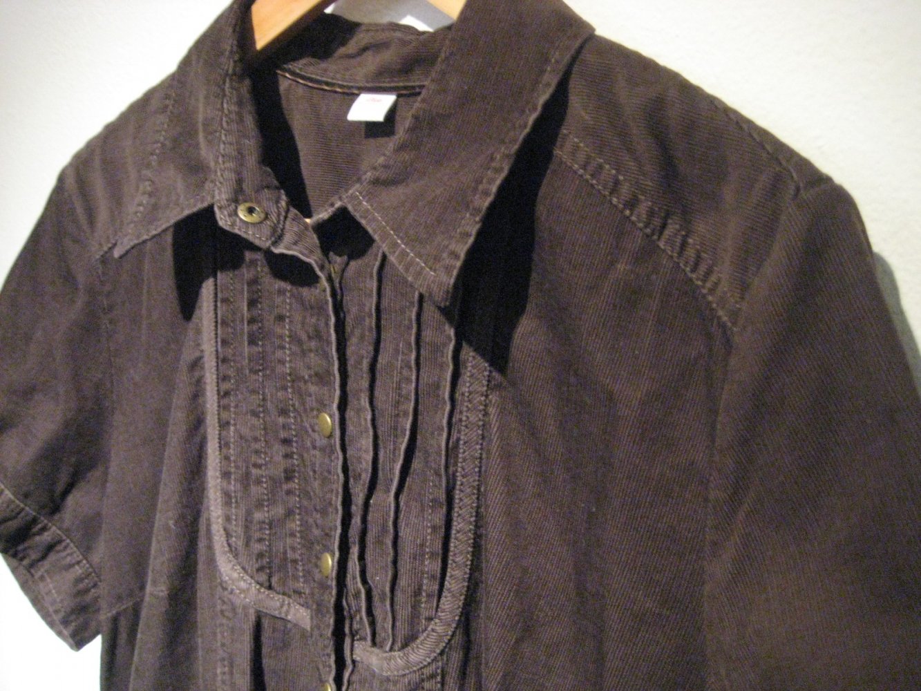 Dunkelbraunes Cordkleid von S.Oliver!