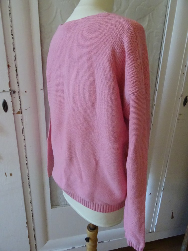 Pullover Esprit 38 Baumwolle rosa pink M Vintage Strick Pulli Basic BERLIN