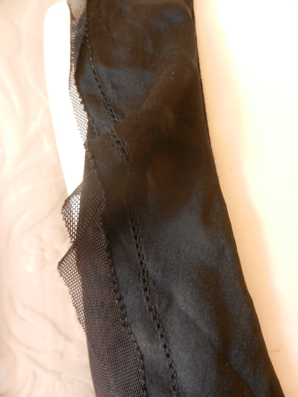 Kleid 36 S schwarz mit Seide Burlesque Cocktailkleid Sommerkleid BERLIN