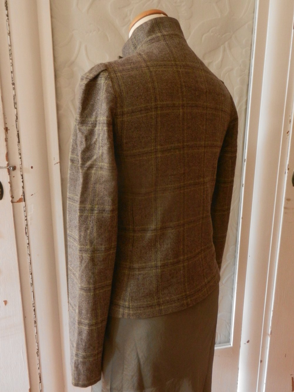 Jacke Blazer 36 34 Wolle French Connection S XS kariert Karo BERLIN