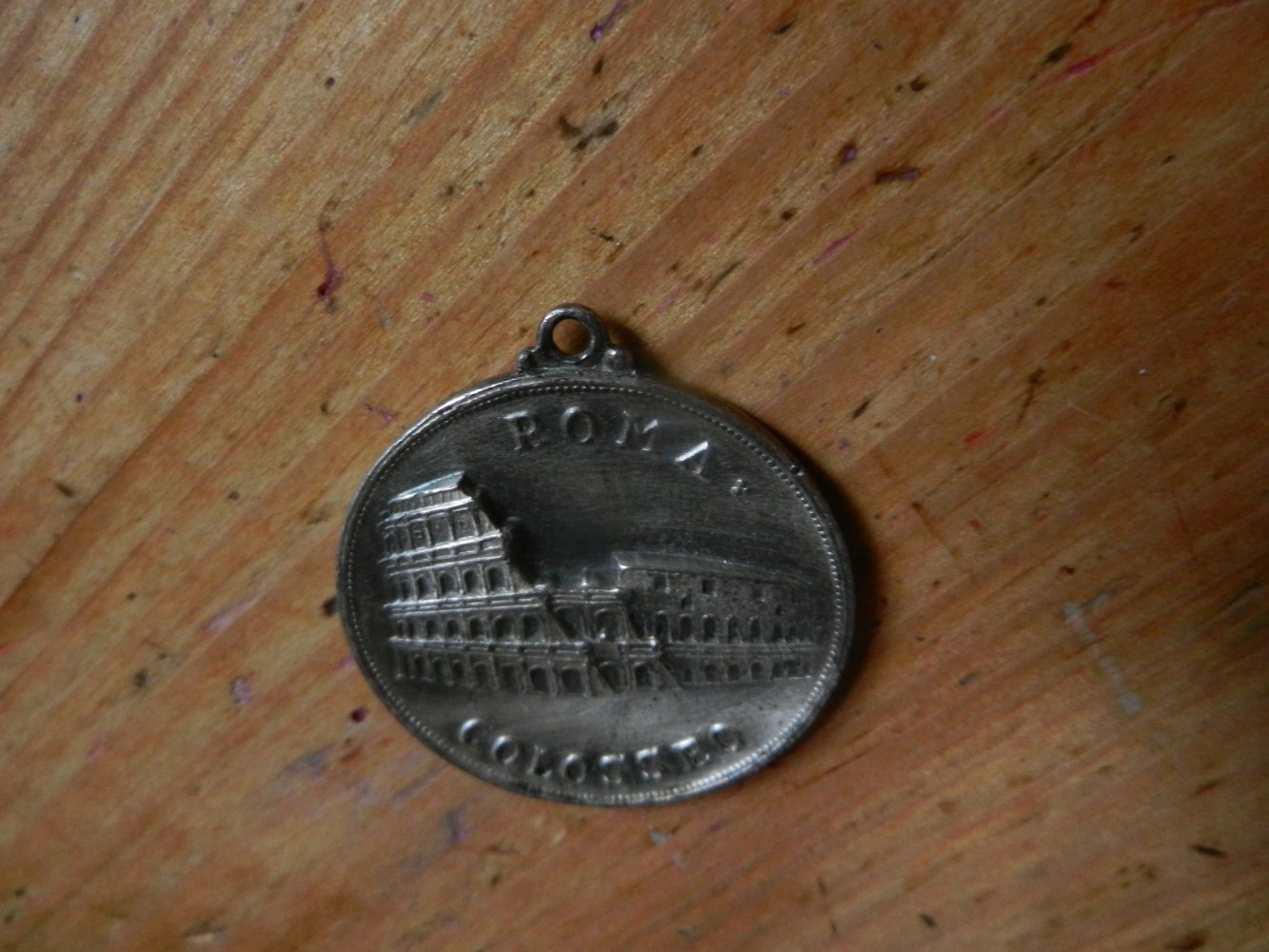 Münzanhänger Caesar Octavianus Medaillon Roma Colosseo Anhänger Silber Augustus BERLIN