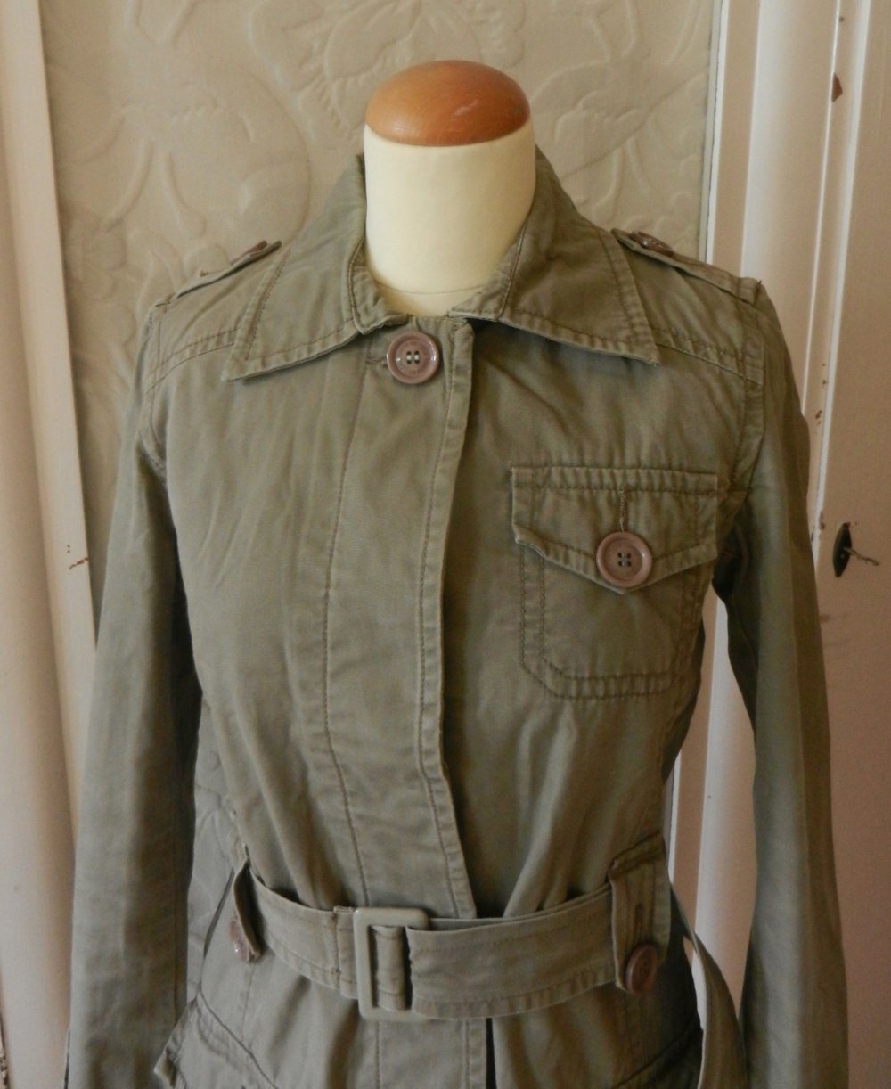 Vintage Mantel 36 edc by Esprit Baumwolle S Grunge Military Gothik BERLIN