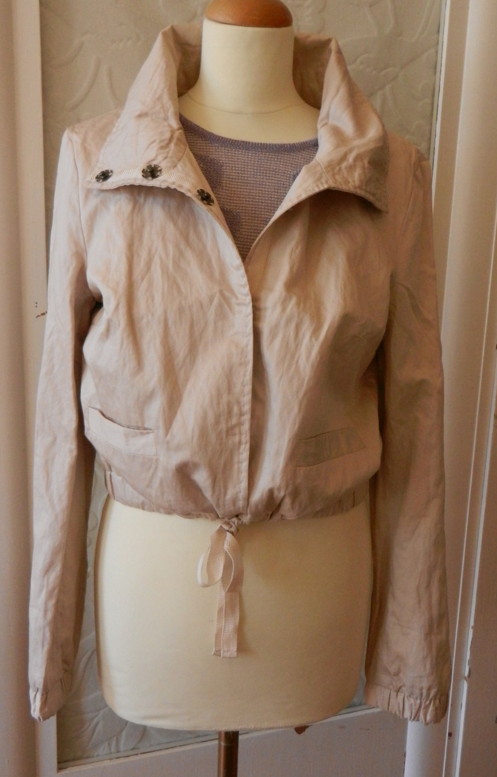 Vintage Blouson Jacke 38 nude 