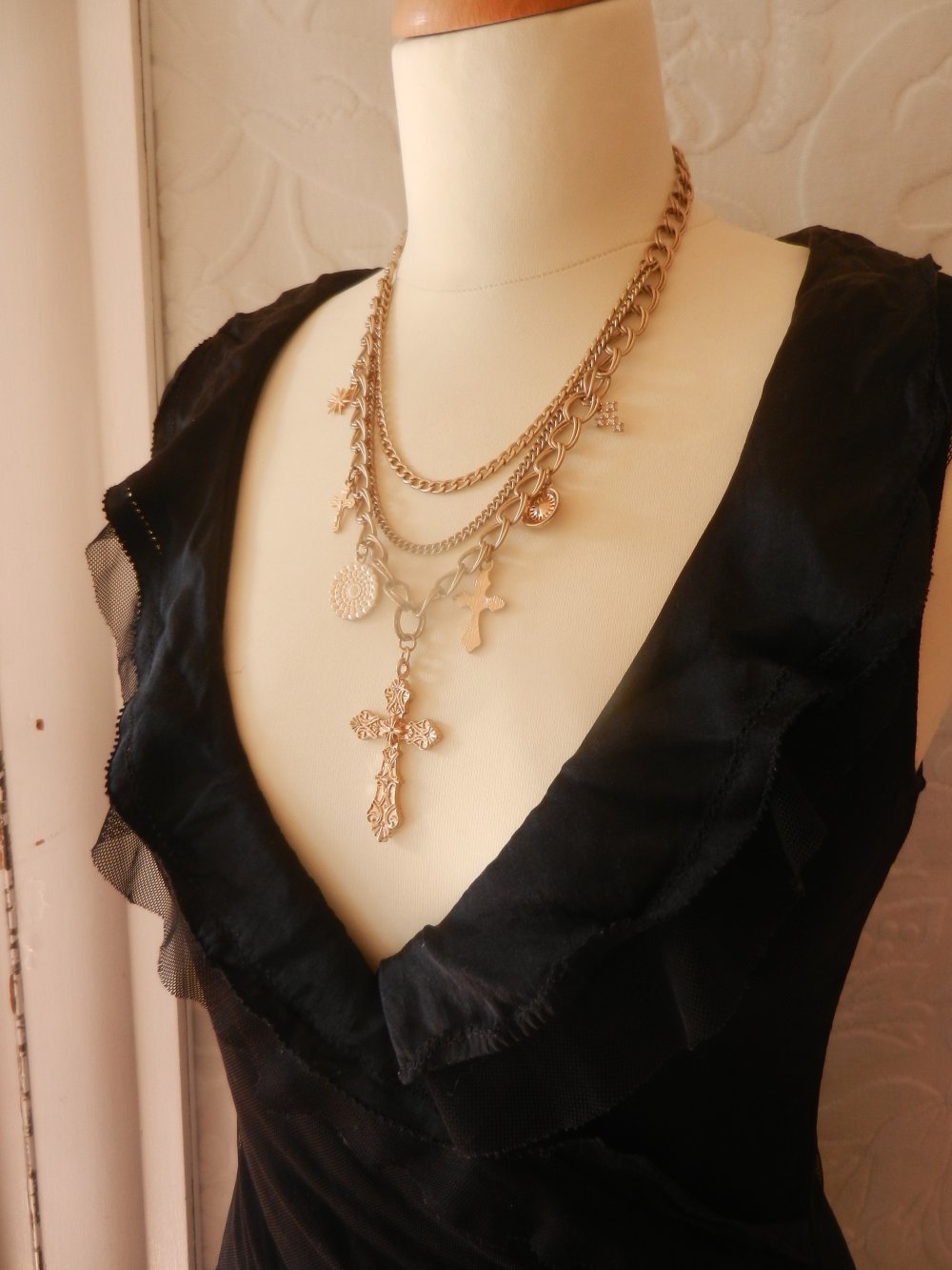 Kleid 36 S schwarz mit Seide Burlesque Cocktailkleid Sommerkleid BERLIN
