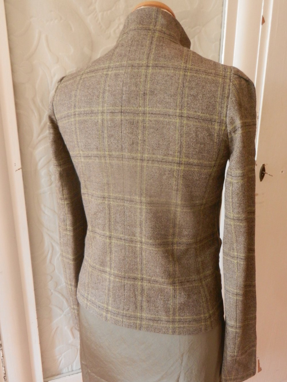 Jacke Blazer 36 34 Wolle French Connection S XS kariert Karo BERLIN