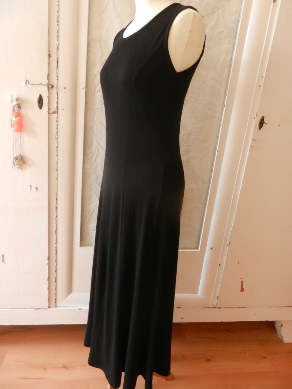 Kleid 36 38  S M schwarz Fluide Baumwolle Sommerkleid BERLIN
