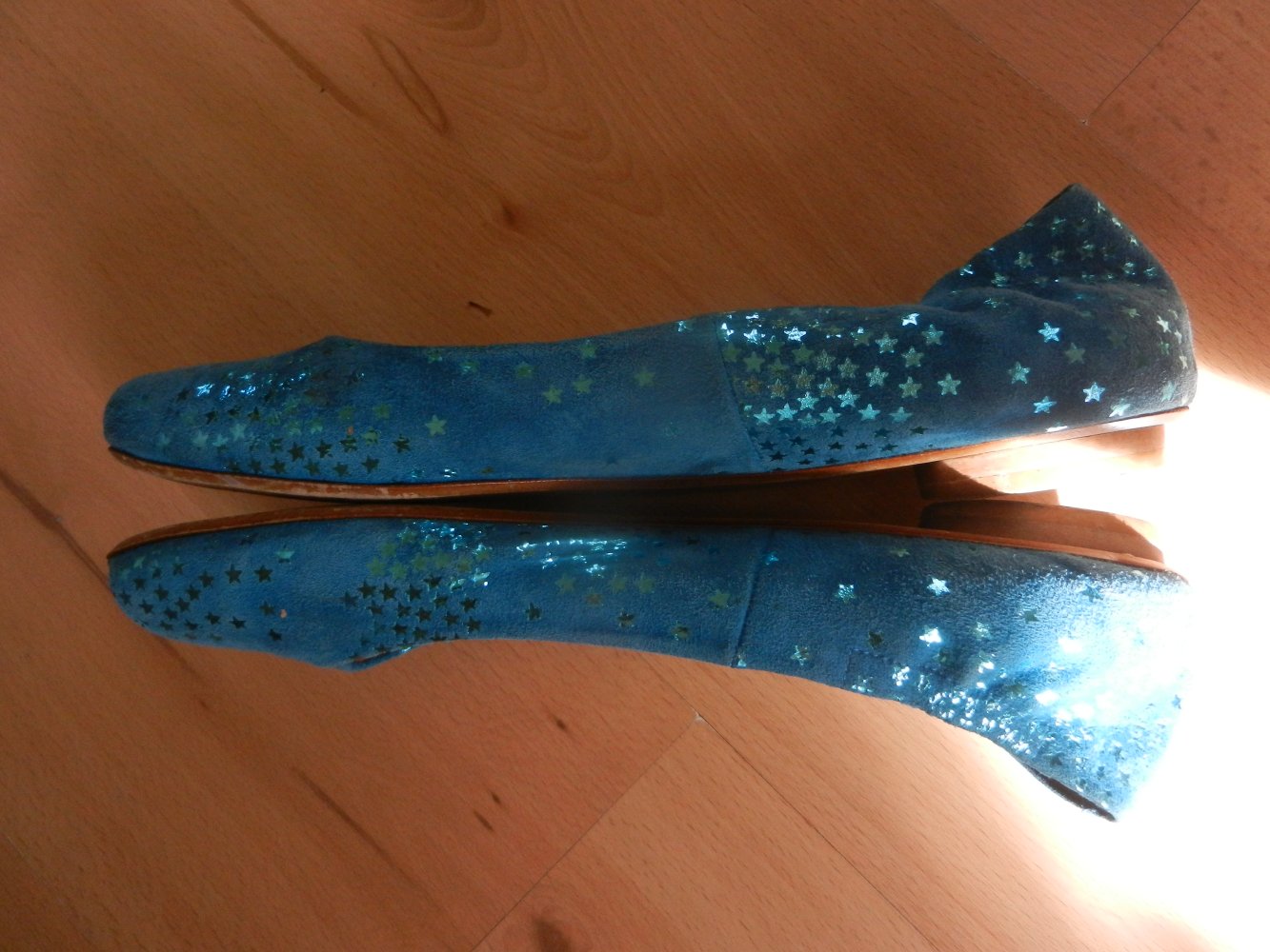 Leder Peeptoes 39 Laura blau Sterne Wildleder Lederschuhe BERLIN