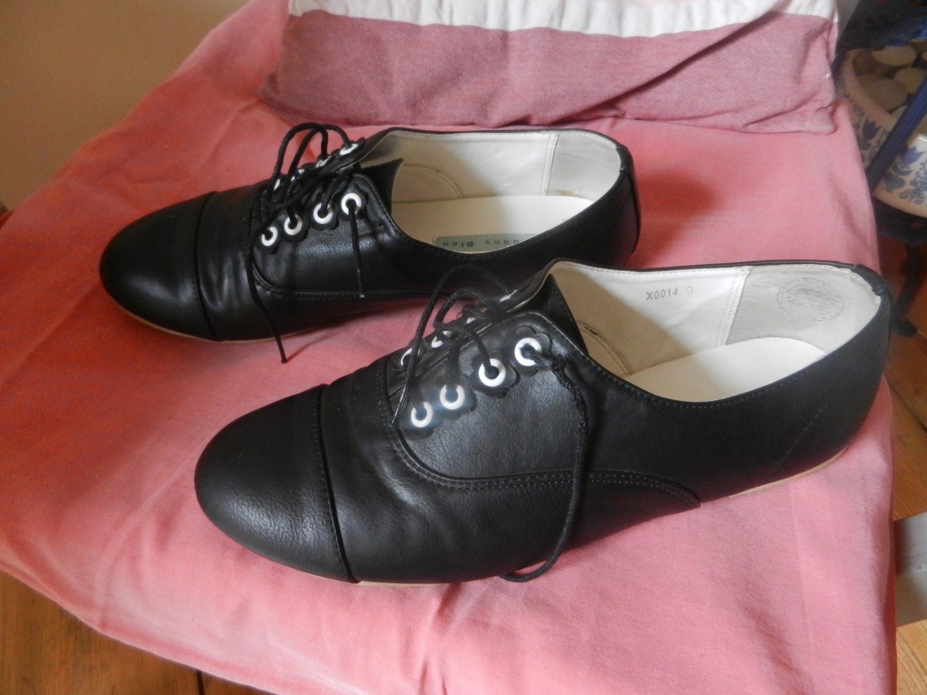 Leder Schnürer Sw 38 39 Le Bunny Blue Lederschuhe BERLIN